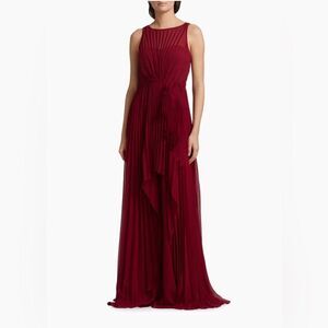 Badgley Mischka  Pleated Layered Gown size 10